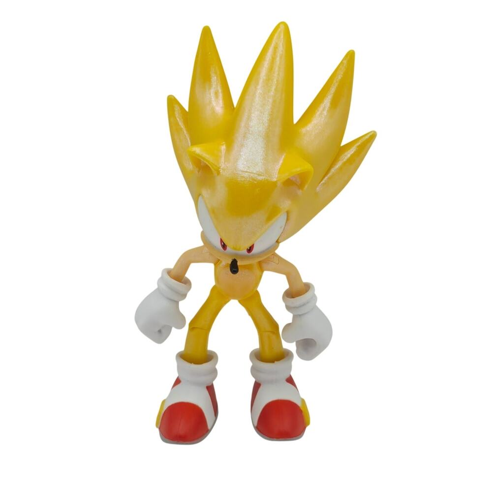 Jakks Pacific Super Sonic 4" Action Figure Sega Sonic The Hedgehog Loose